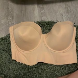 Strapless corset bra